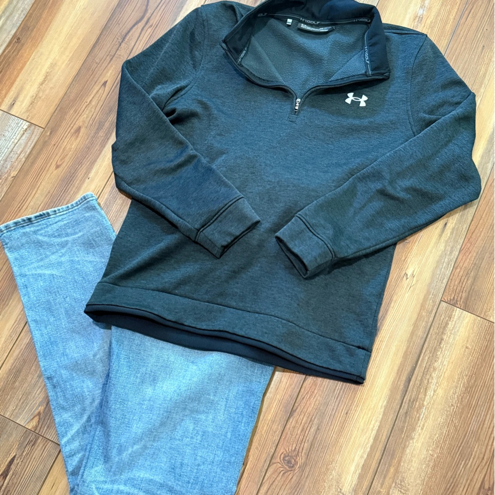 Under Armour Black and Gray Pullover